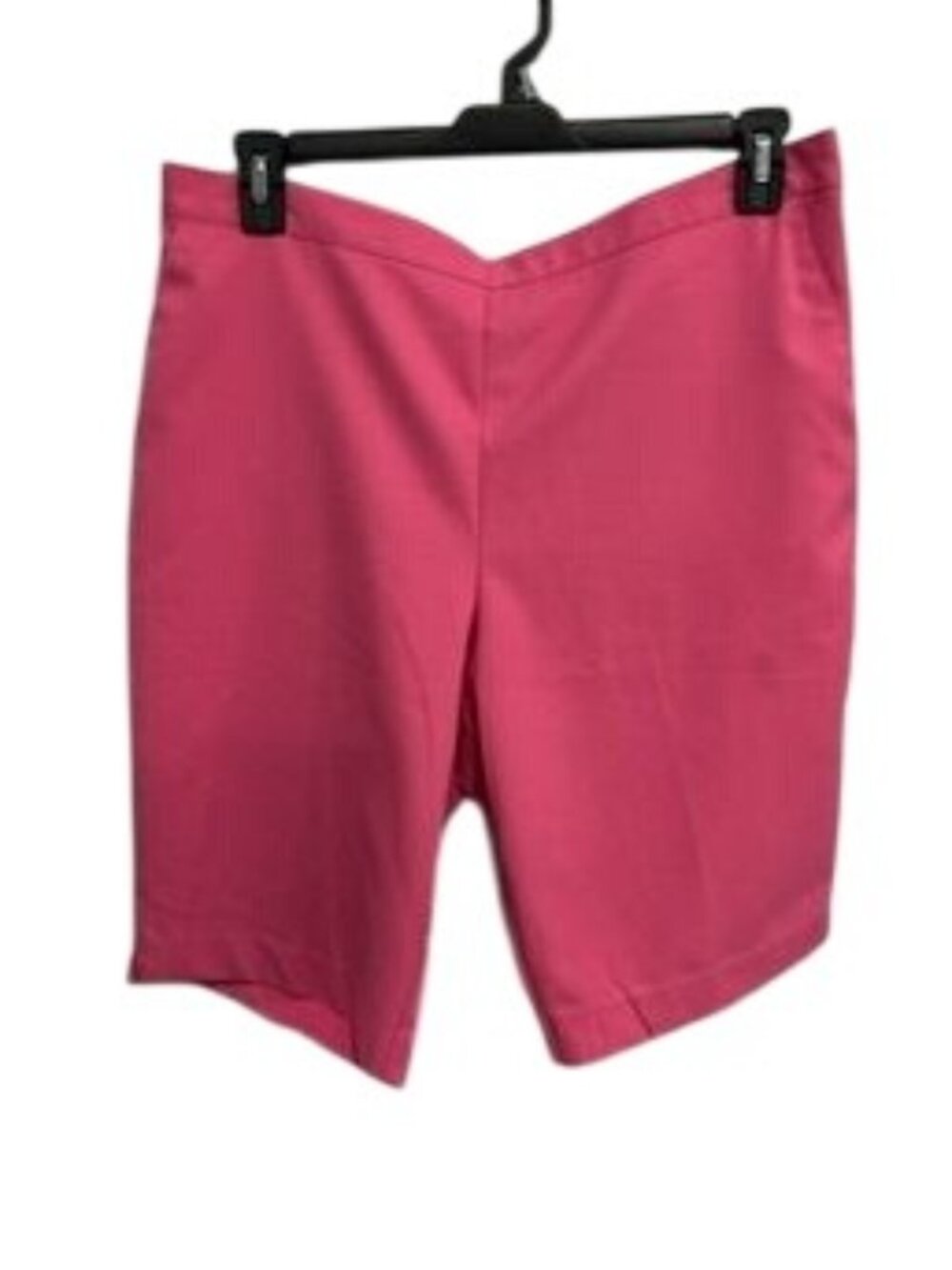 Alfred Dunner 16 Pink Elastic Waist Polyester Side Pocket Shorts Statement Style